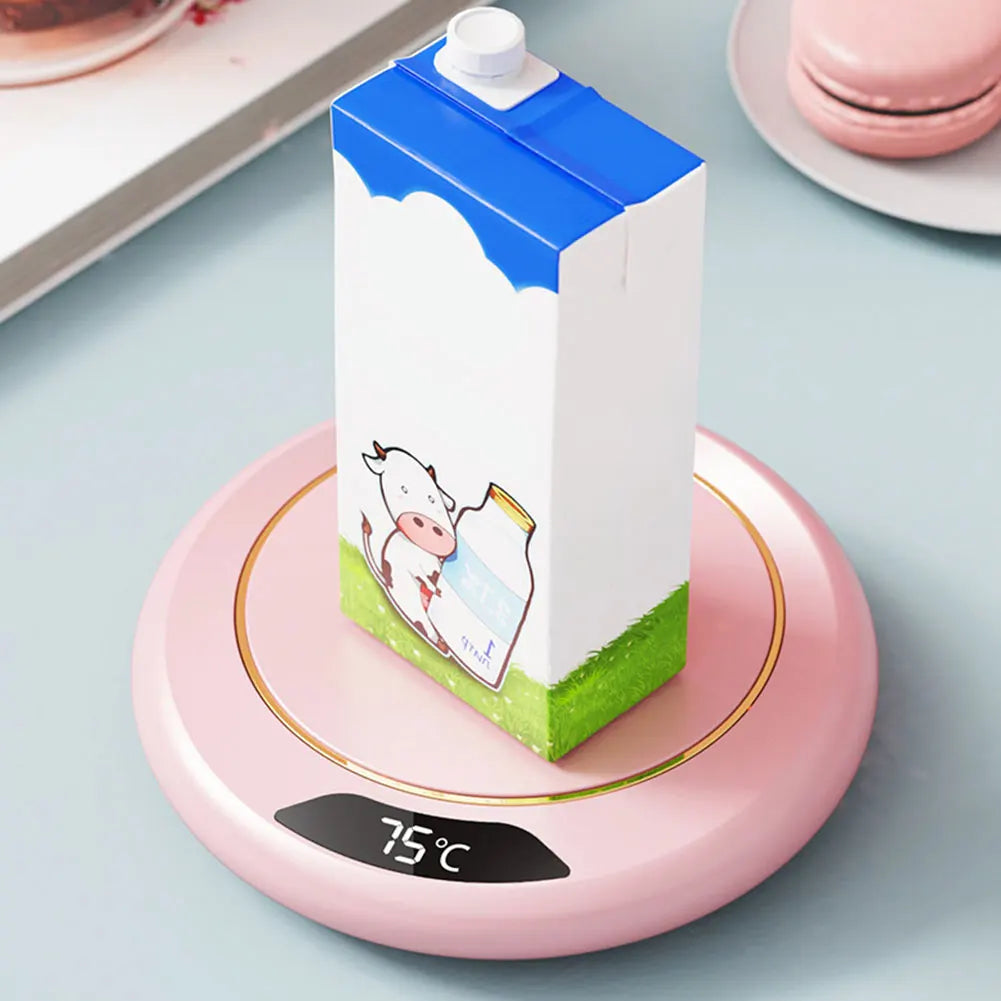 USB Electric Beverage Warmer with 3 Temperature Settings Coffee Warmer Plate Coffee Cup Warmer for Hot Coffee Tea and Milk