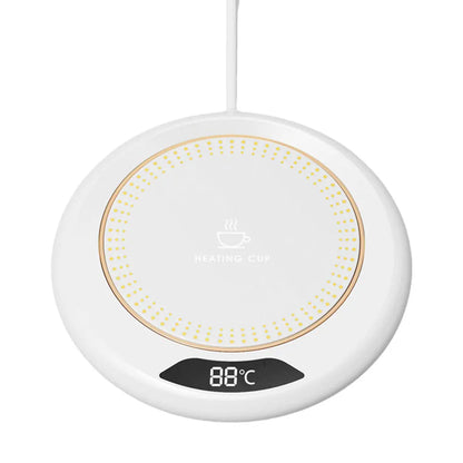 USB Electric Beverage Warmer with 3 Temperature Settings Coffee Warmer Plate Coffee Cup Warmer for Hot Coffee Tea and Milk
